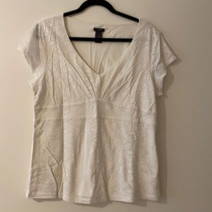 Ann Taylor white blouse XL